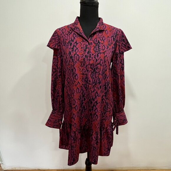 Edgy Koché CollectivePython Buckle Dress, Size 34 - Picture 8 of 11